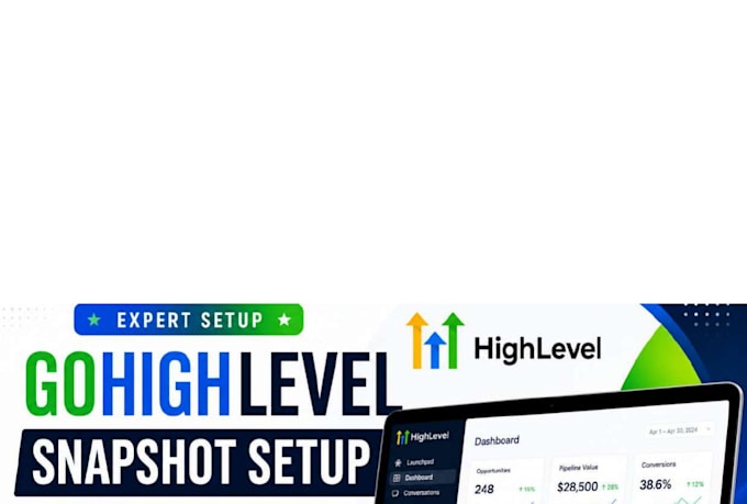 setup and customize your gohighlevel snapshot, workflows and CRM